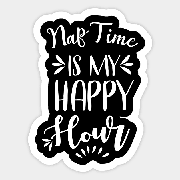 Nap Time is my Happy Hour Sticker by animericans